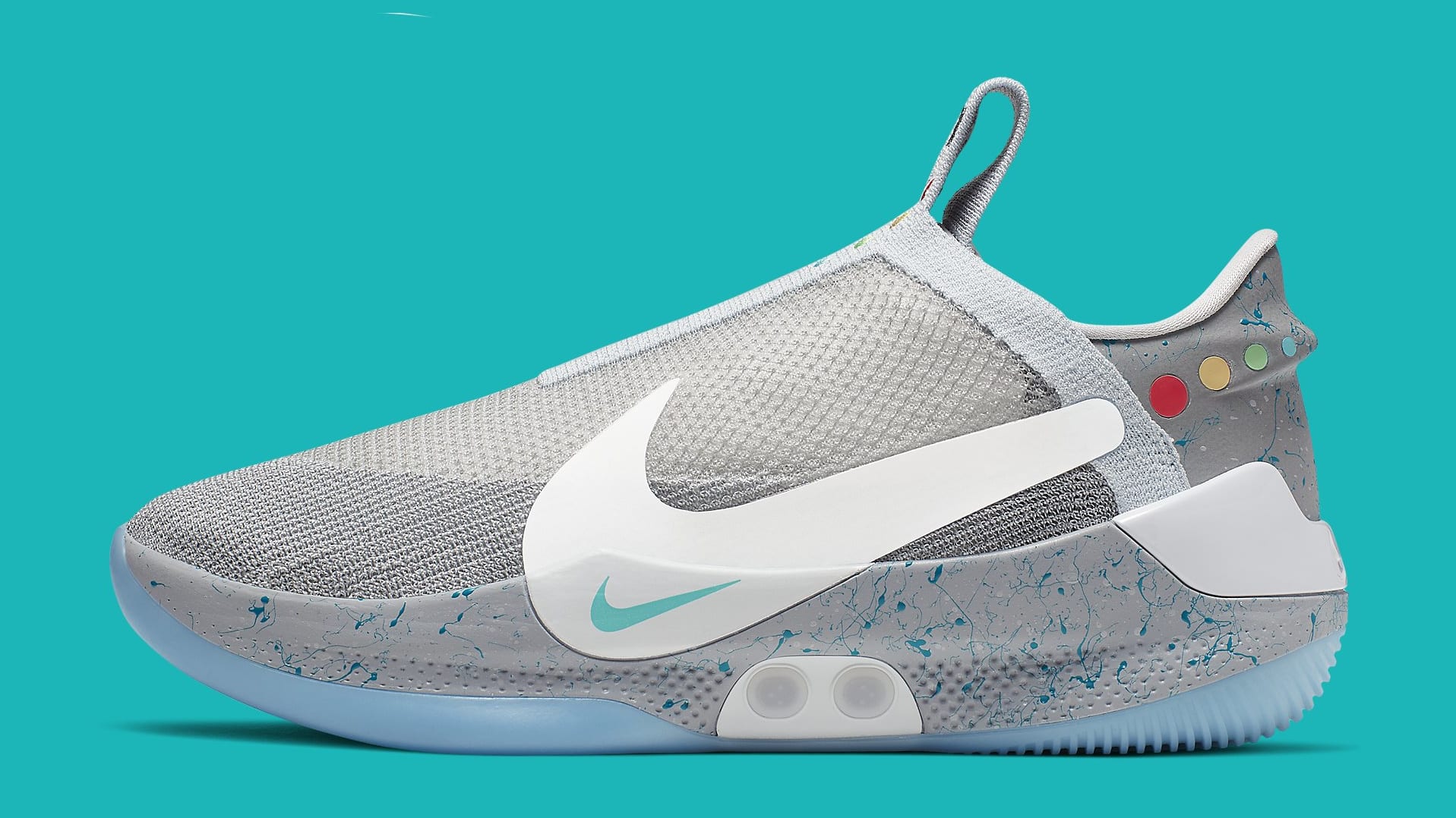 Nike Adapt BB 'Wolf Grey' Wolf Grey/Multi-Color AO2582-002 Lateral