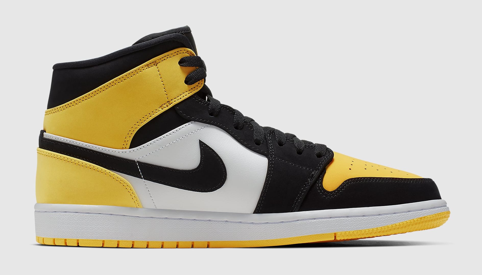 air jordan 1 mid yellow toe