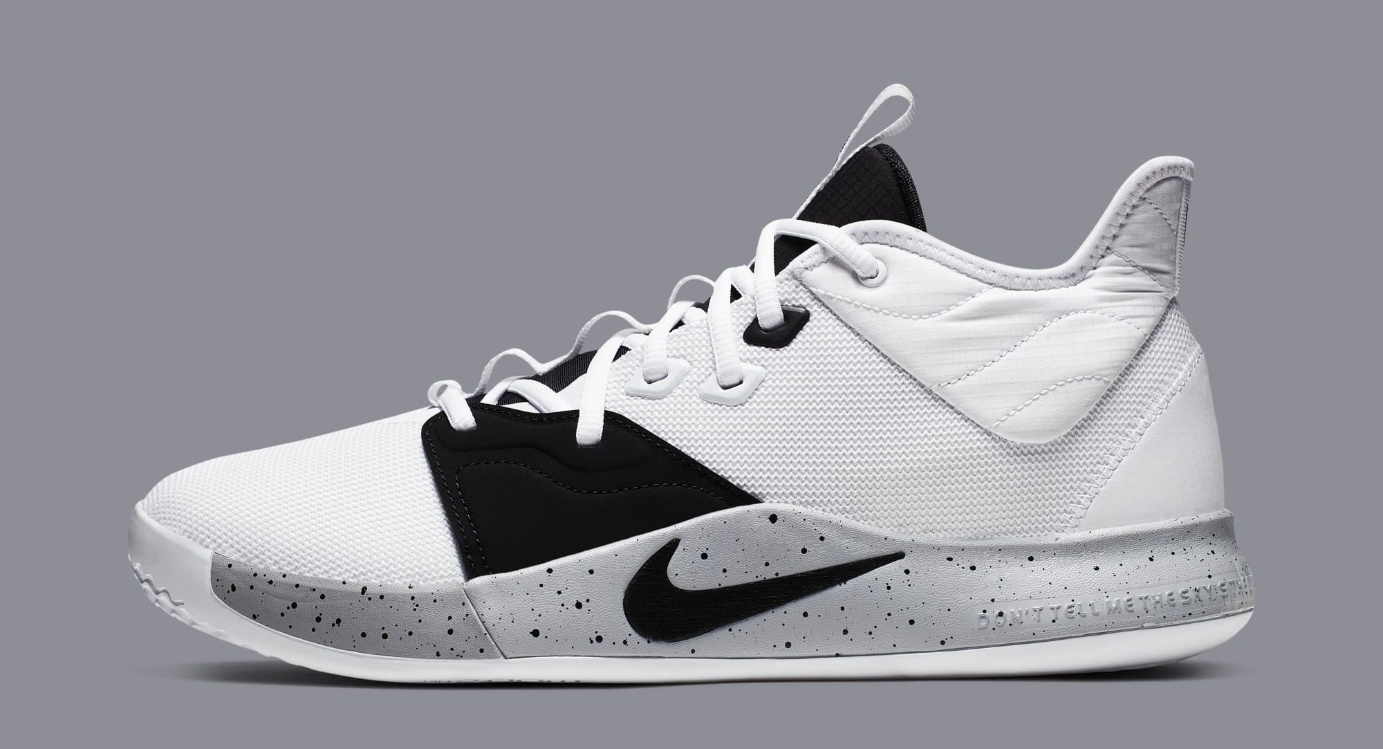 nike pg 3 black and white