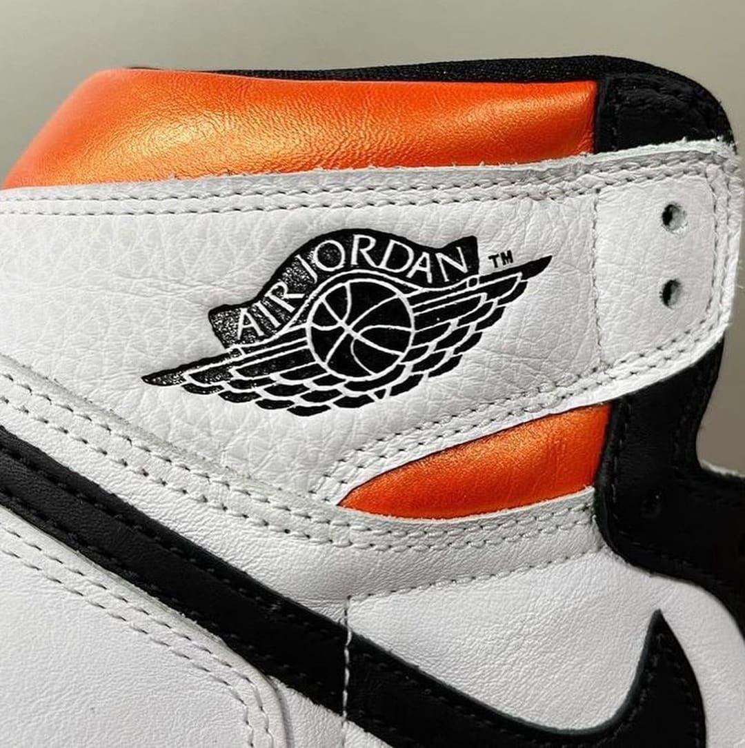 jordan retro 1 orange and black