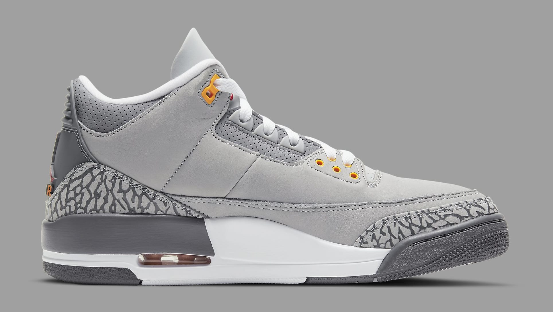 grey and orange jordan 3