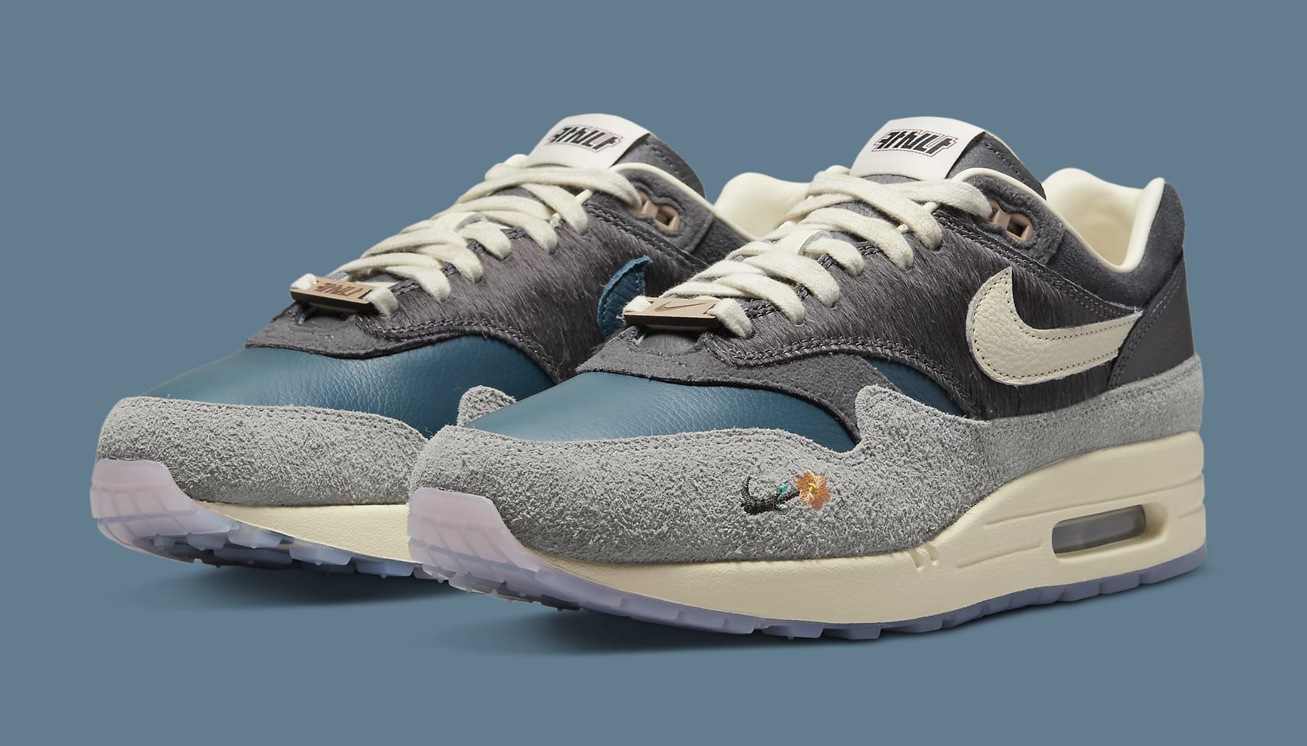 フラワーB ブルーグレイ Kasina x Nike Air Max 1 SP Won-Ang Grey ...