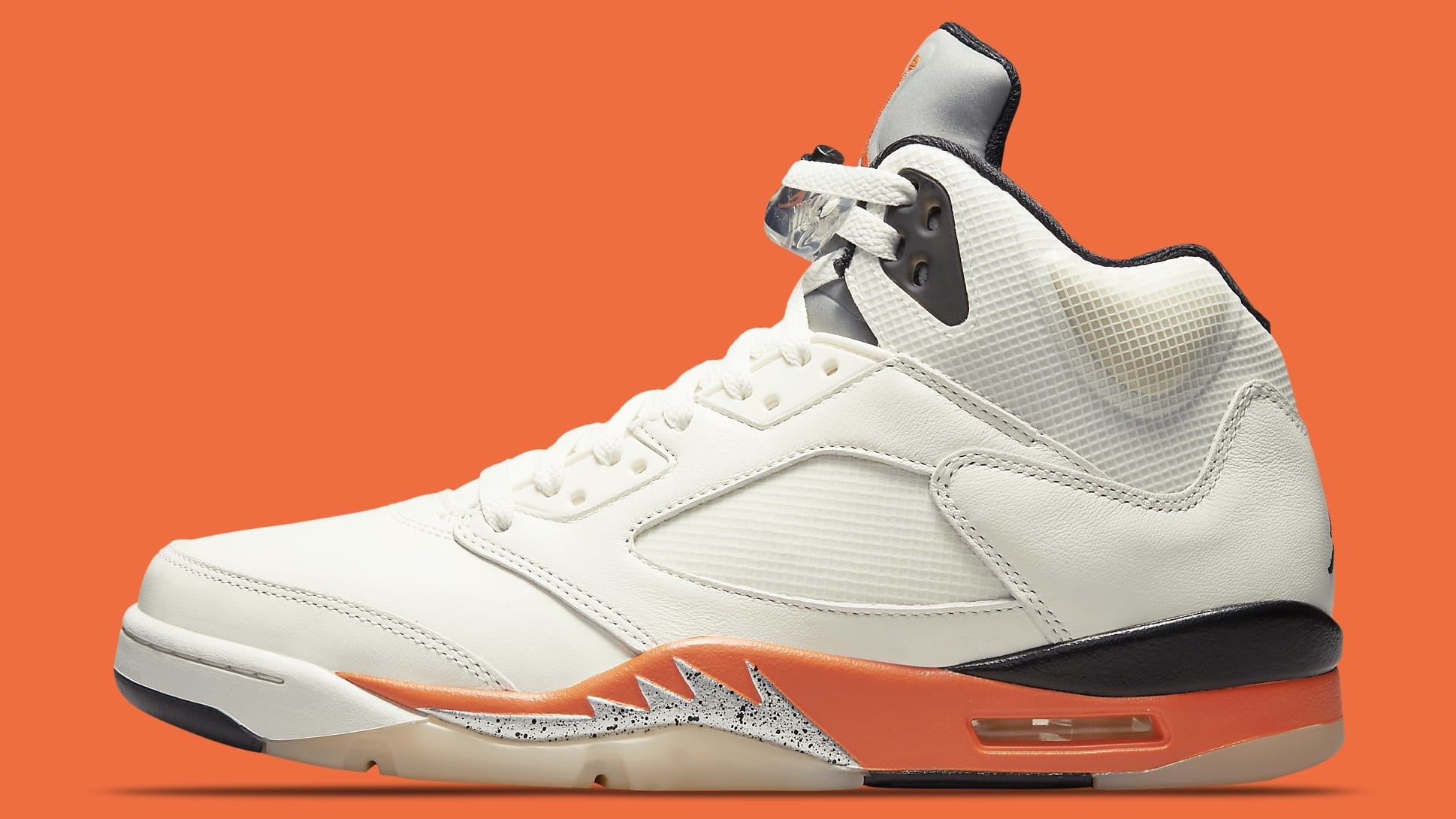 jordan 5 white and orange