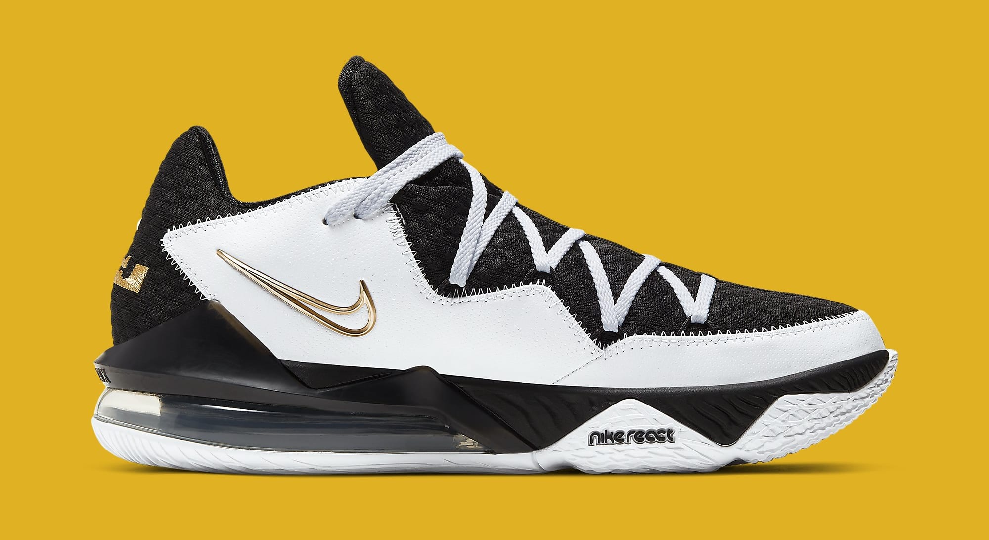 lebron 17 low black gold