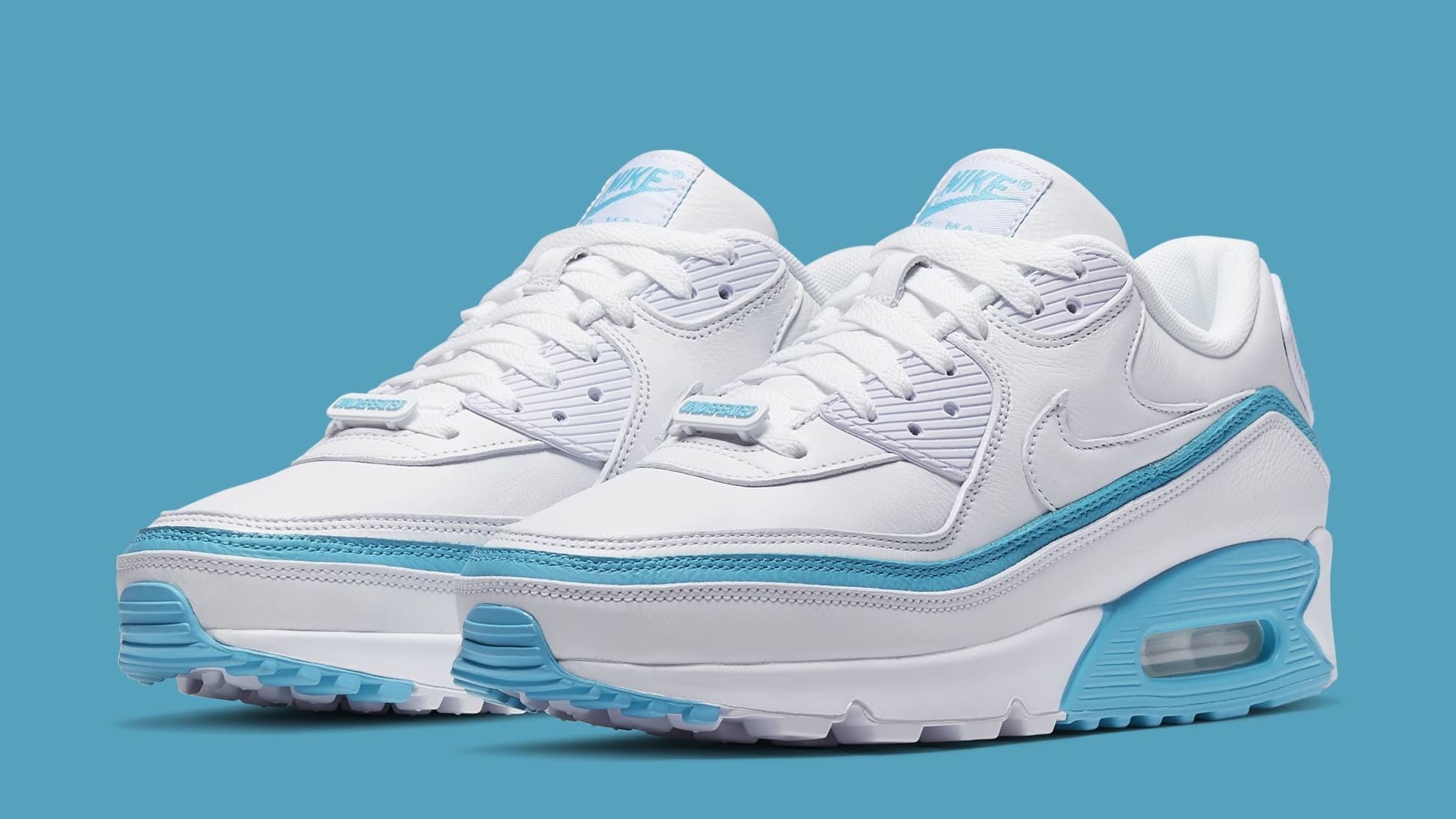Air max 90 white and teal