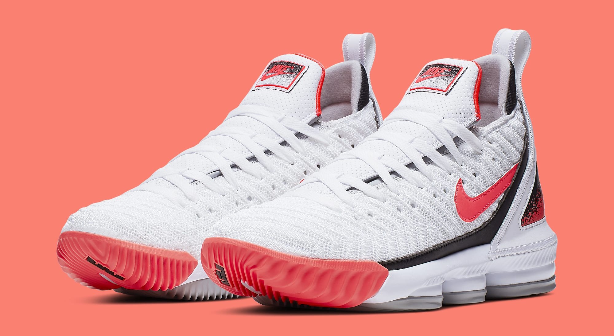 nike mens lebron 16 white hot lava