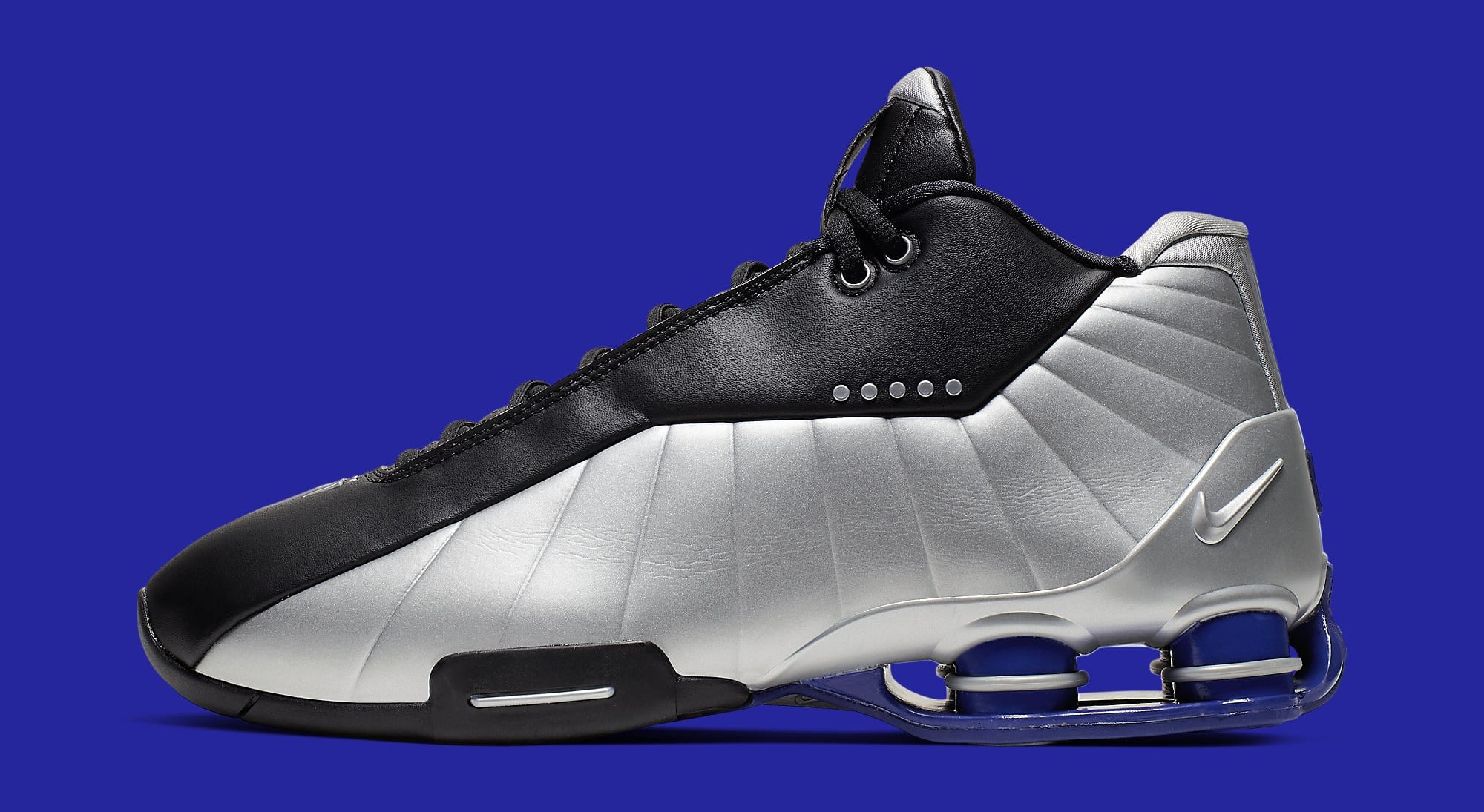 nike shox bb4 metallic silver