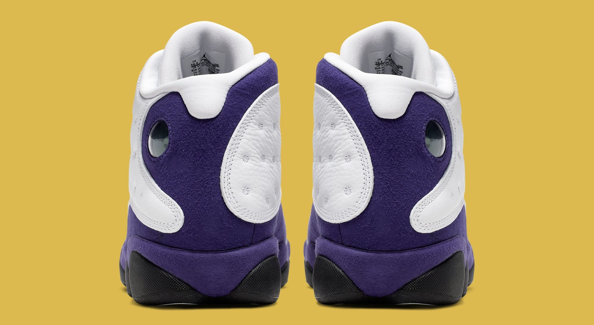 jordan retro 13 purple and gold