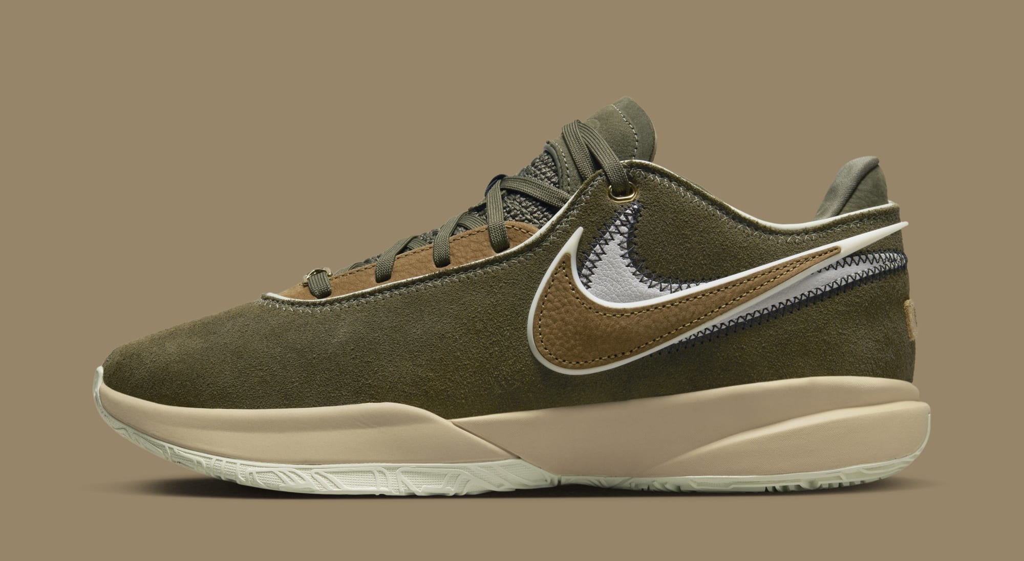 Nike LeBron 20 'Olive Suede' DV1193-901 Release Date | Sole Collector