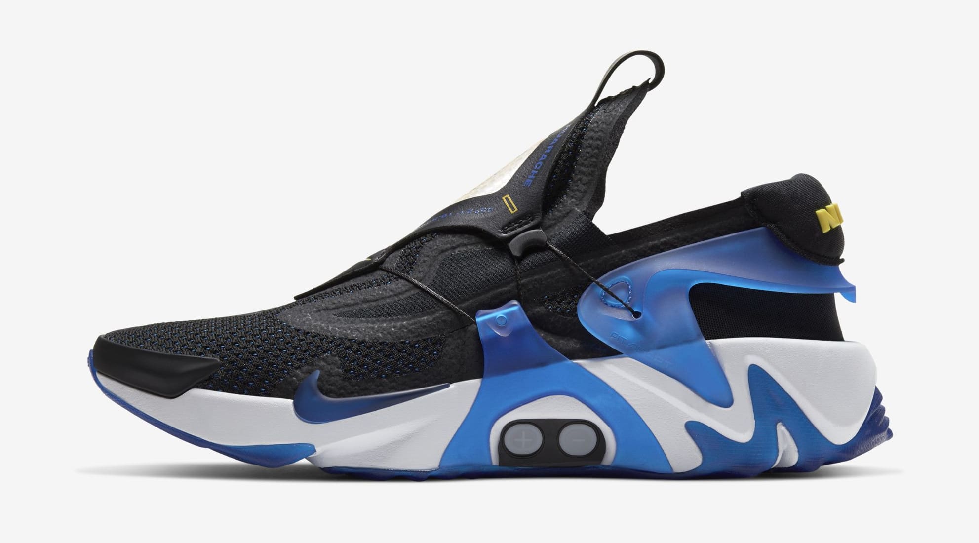 nike adapt huarache on feet