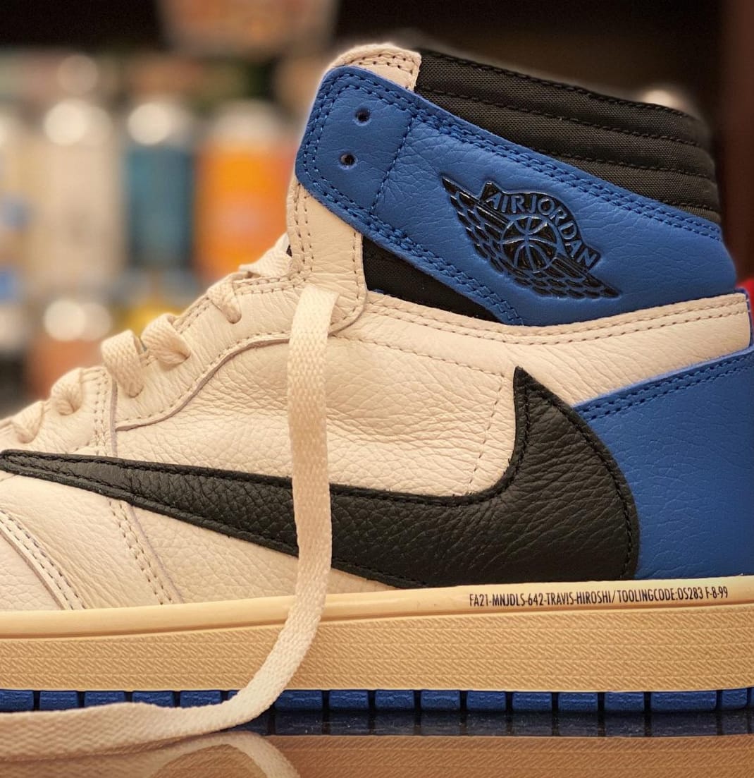 Fragment x Travis Scott x Air Jordan 1 High Sample Lateral