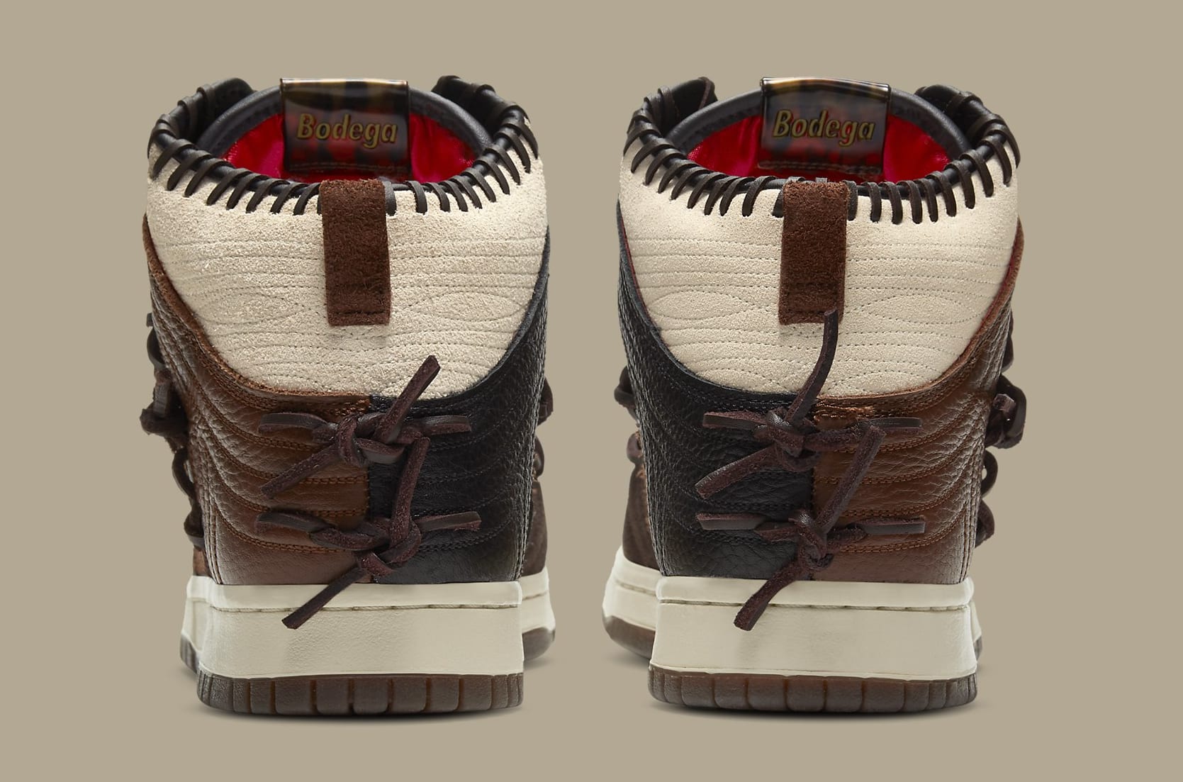 Bodega x Nike Dunk High CZ8125-200 Heel
