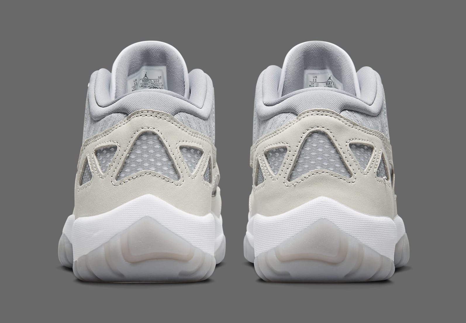 jordan 11 low ie on feet