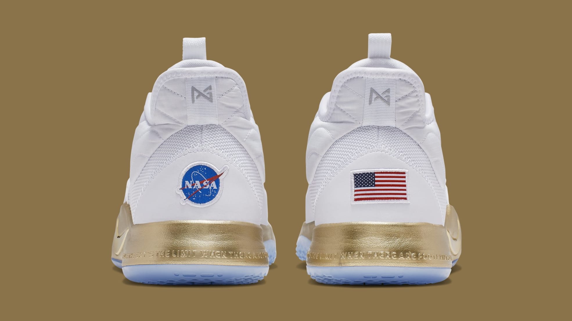 paul george shoes nasa white