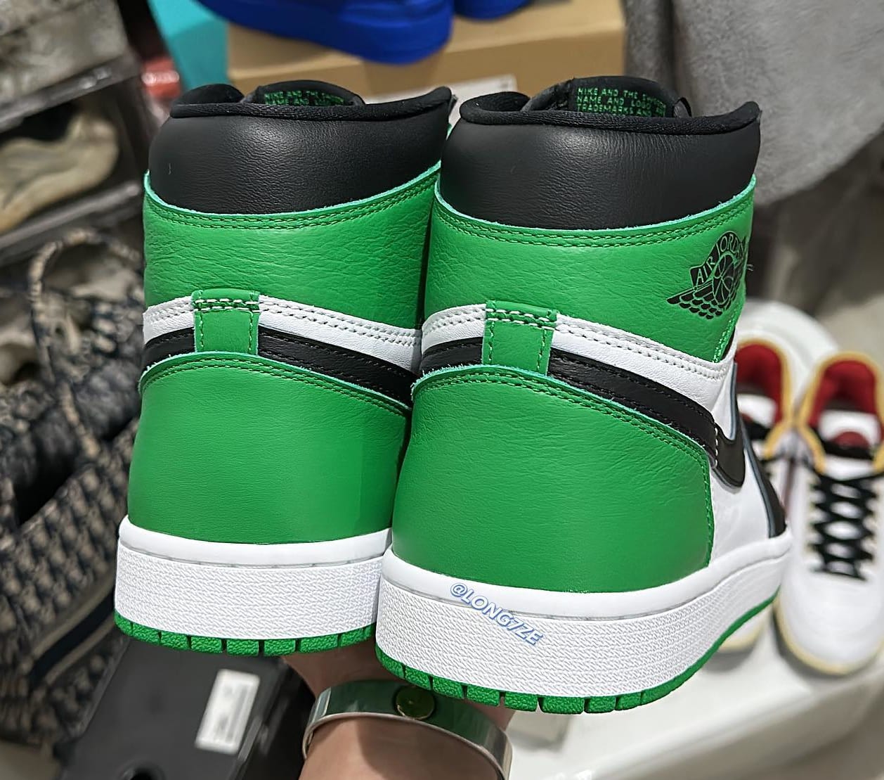 Air Jordan 1 High 'Lucky Green' DZ5485 031 Heel