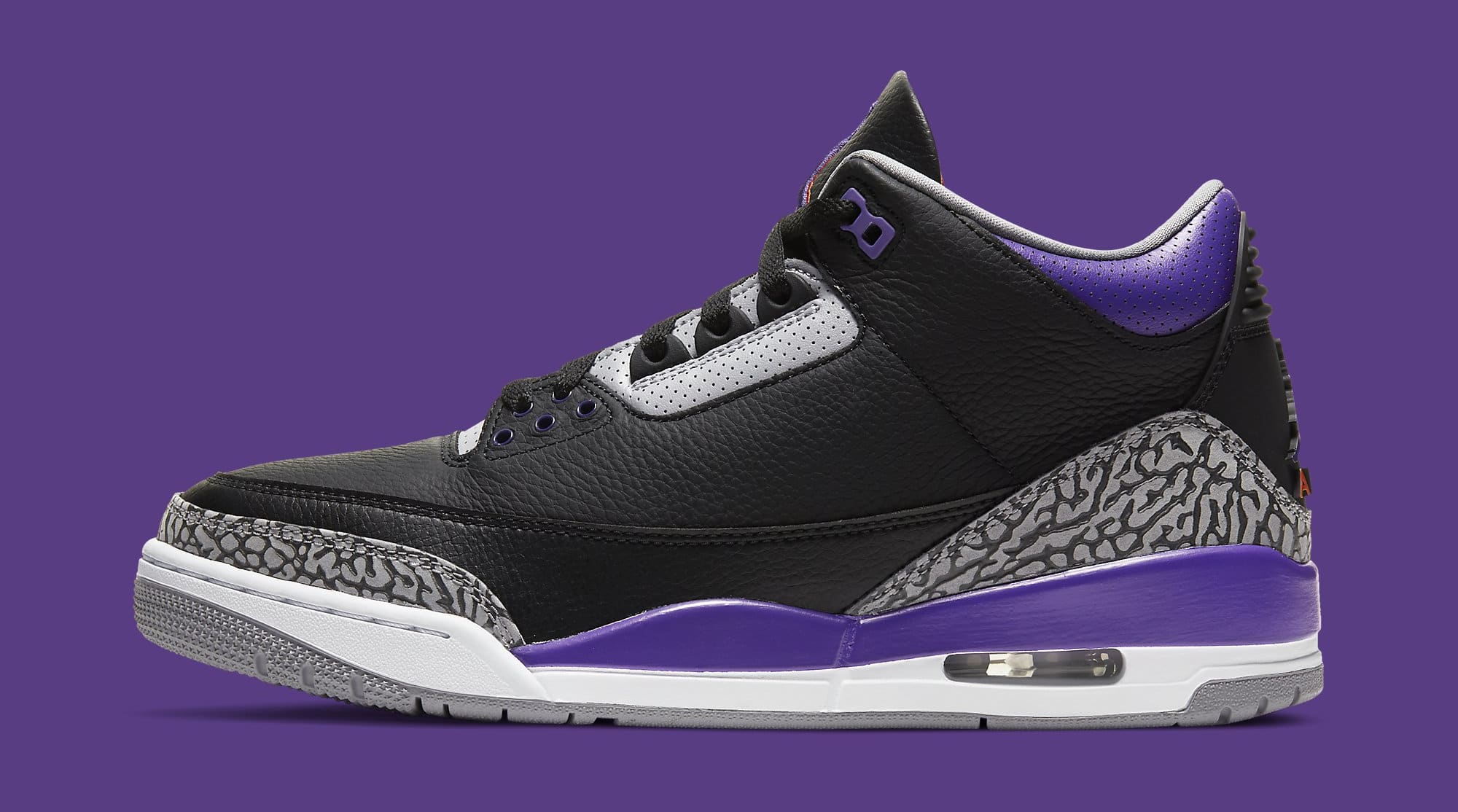 jordan 3 white and purple