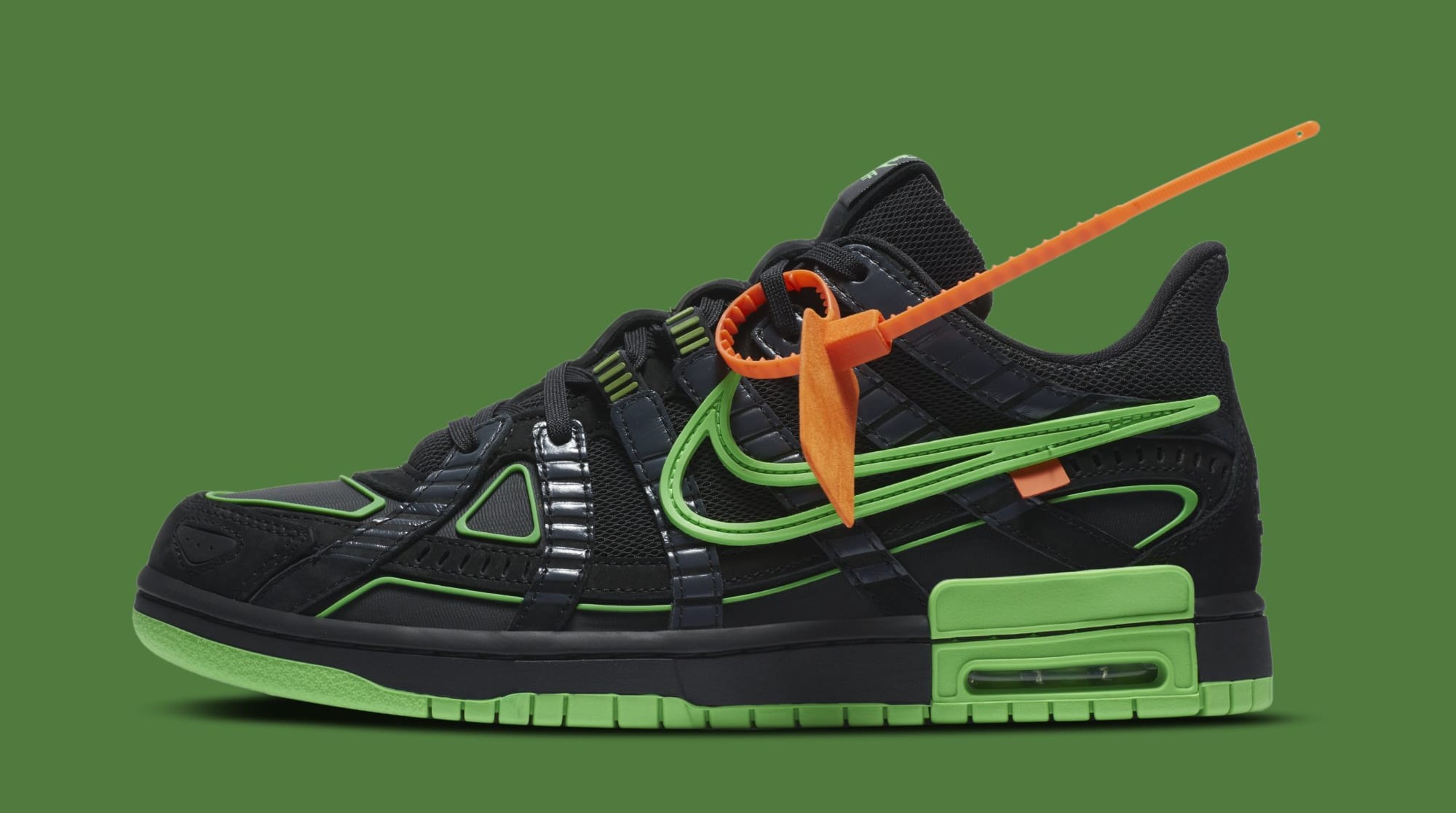 Nike off white black green