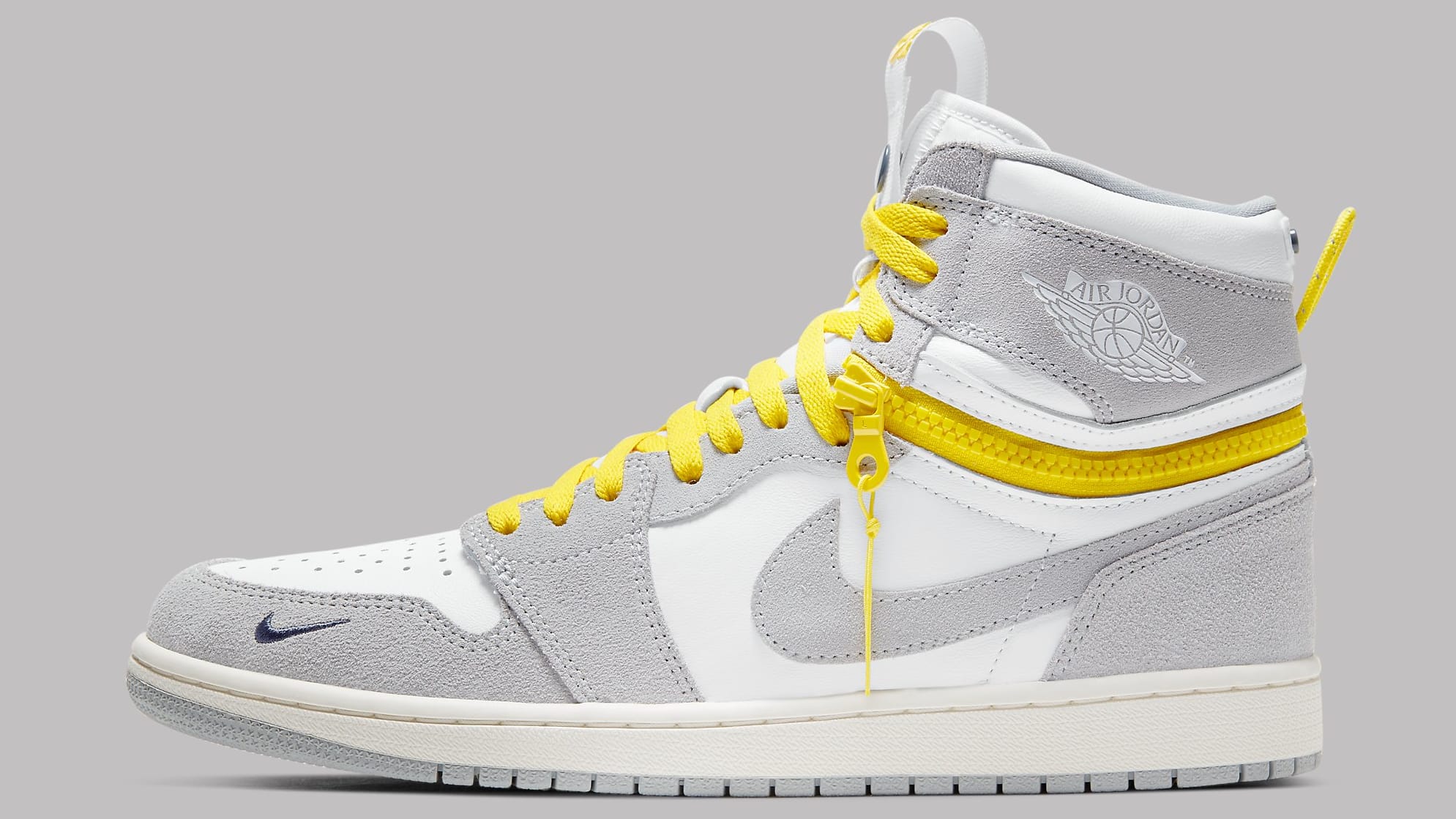 Air Jordan 1 High Switch White Light Smoke Grey Sail Tour Yellow Release Date CW6576-100 Profile