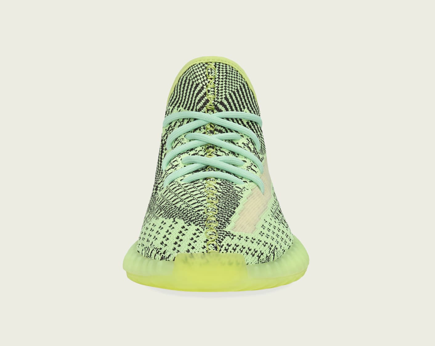 highlighter green yeezy