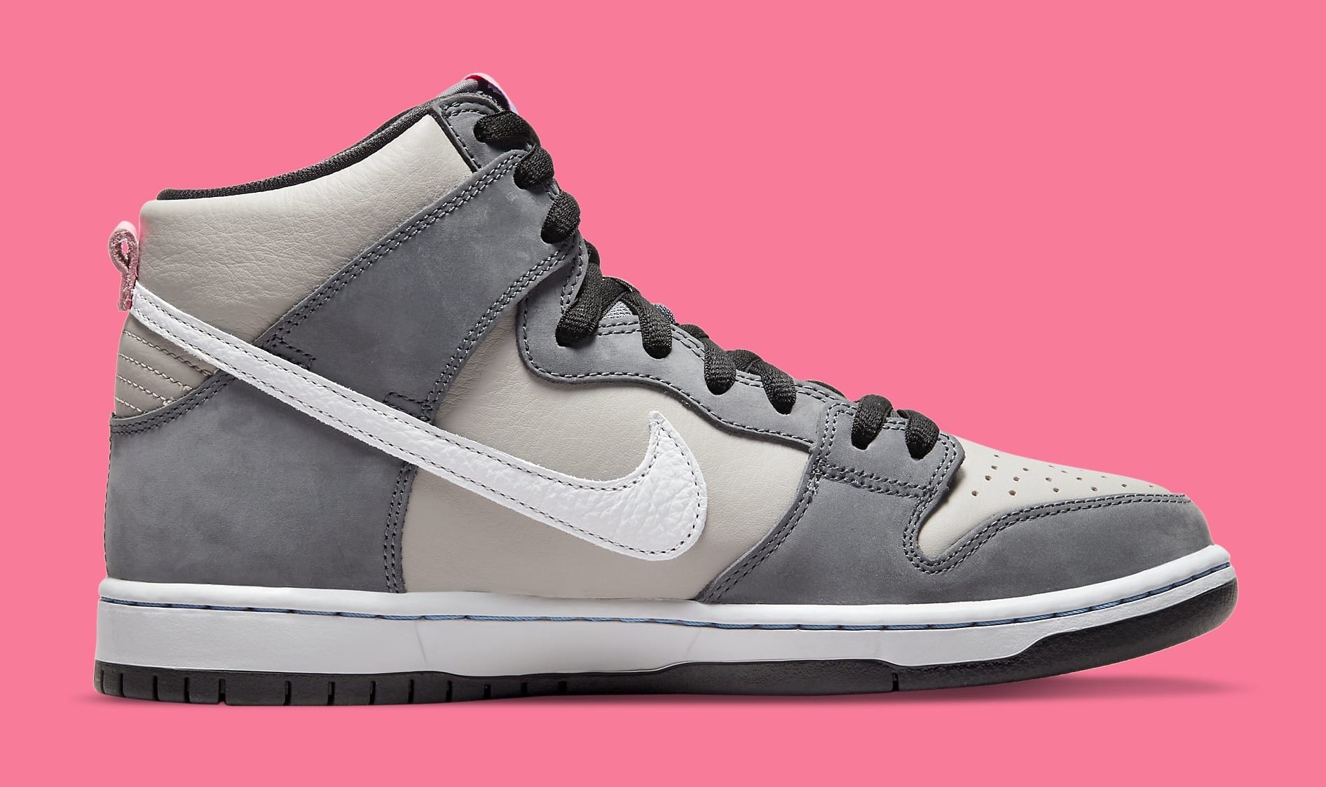 Nike SB Dunk High 'Medium Grey' DJ9800 001 Medial