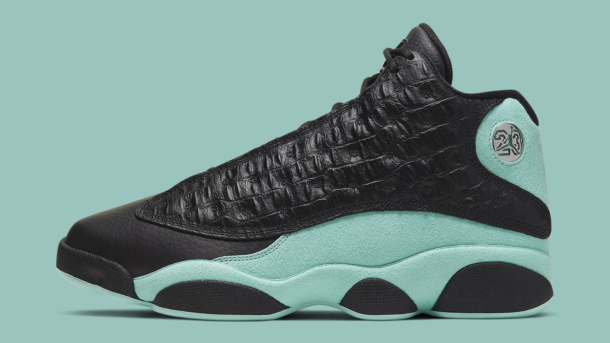 jordan 13 black and teal