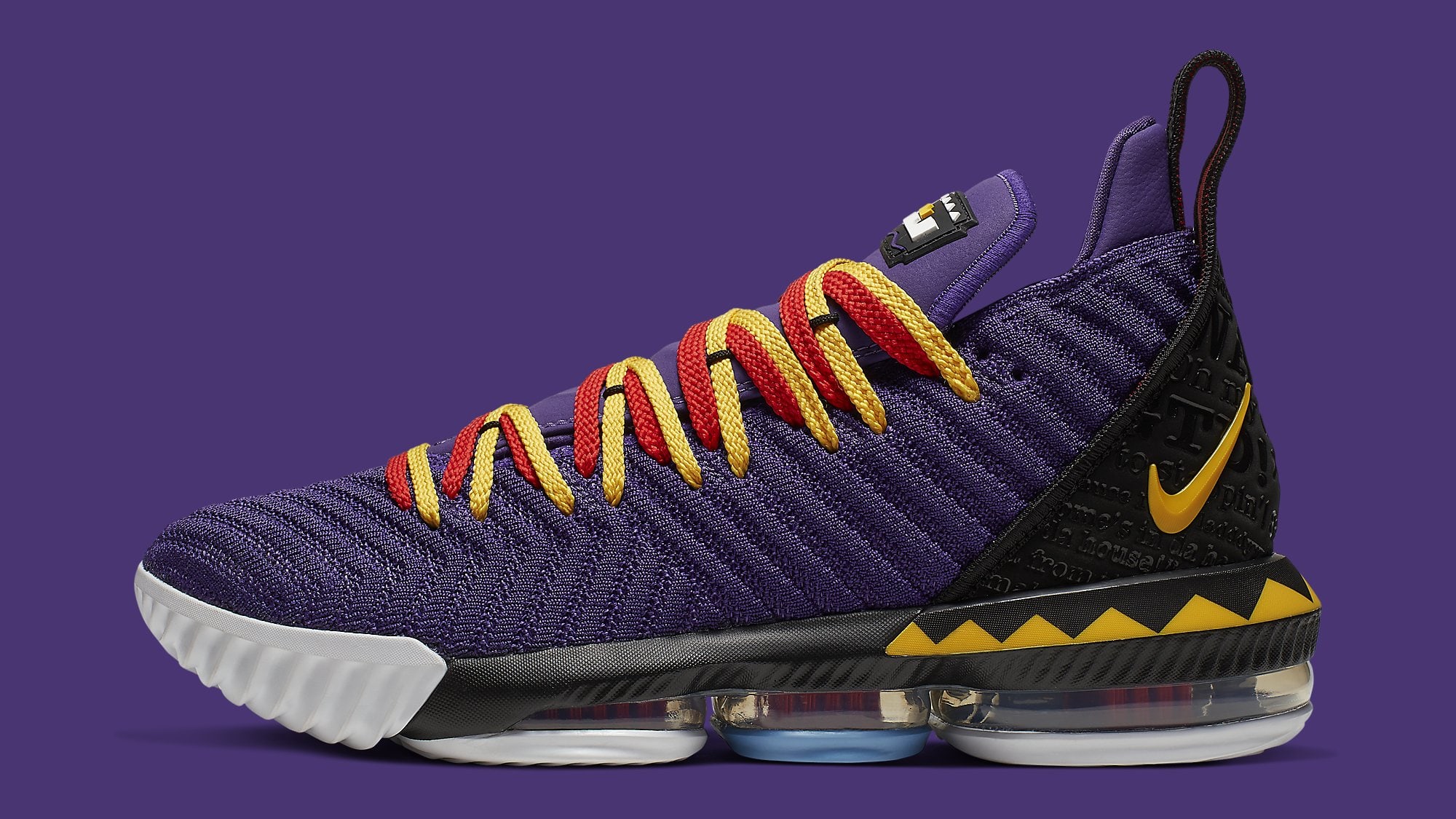 lebron 16 court purple tour yellow