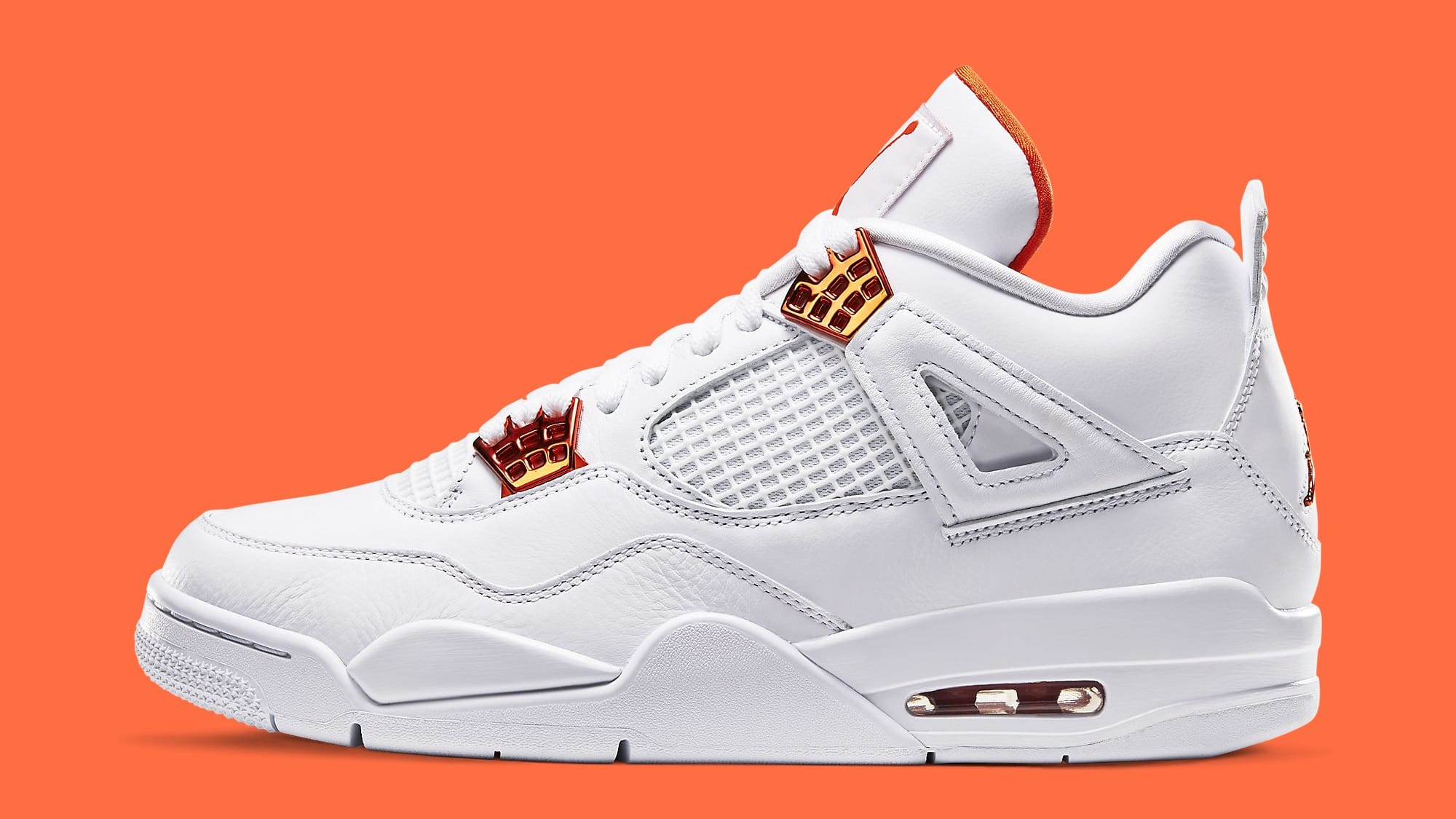 air jordan 4 retro orange metallic