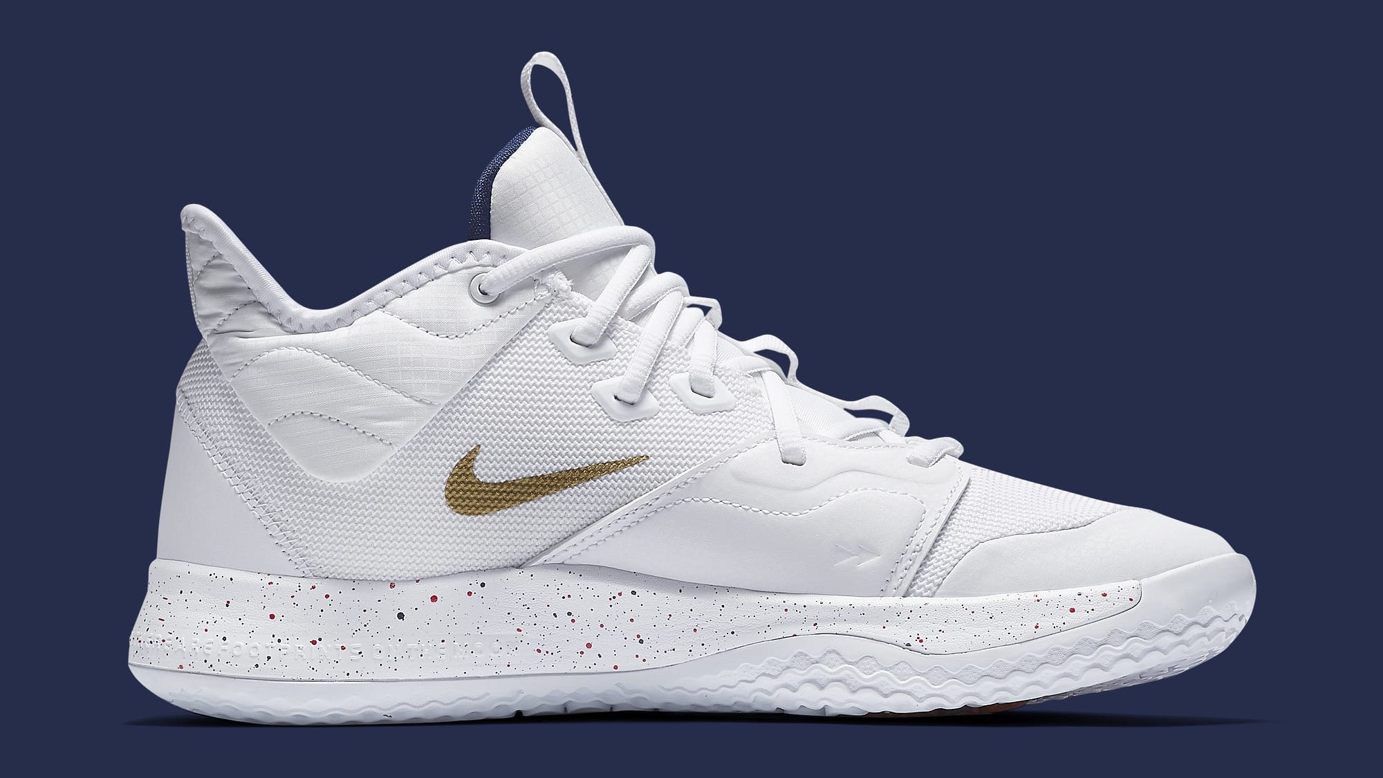 nike pg 3 all white