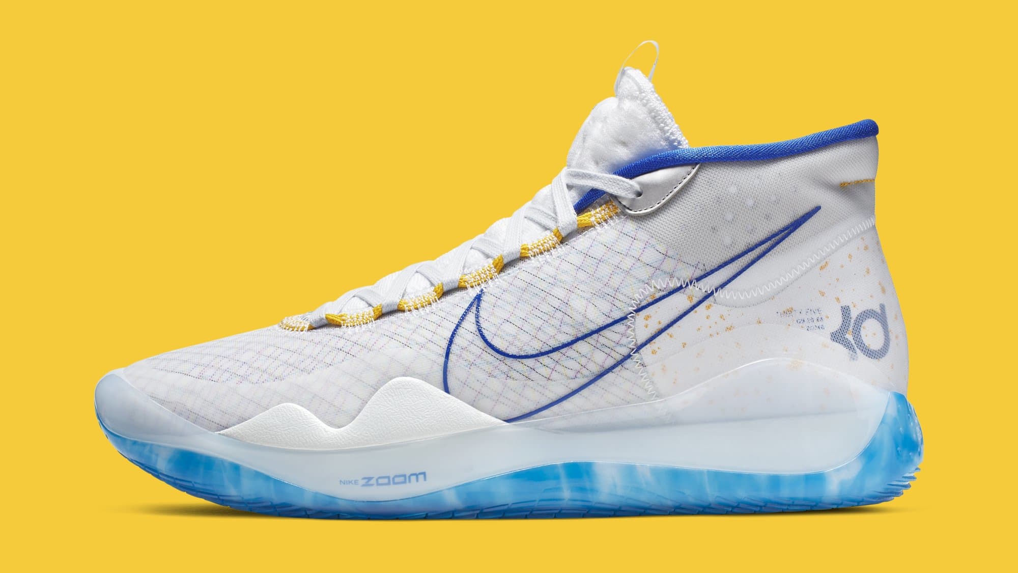 Nike KD 12 'Warriors Home' AR4229-100 (lateral)