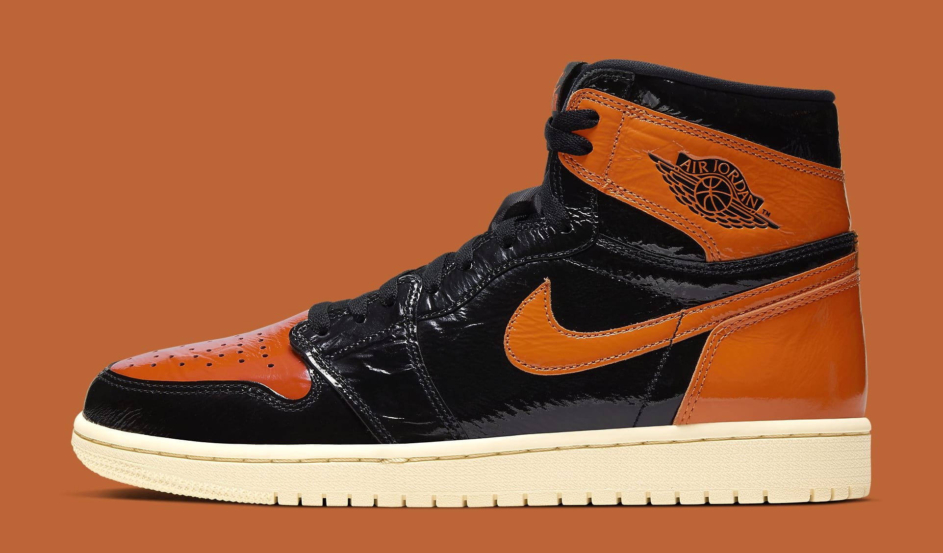 orange black and cream jordan 1