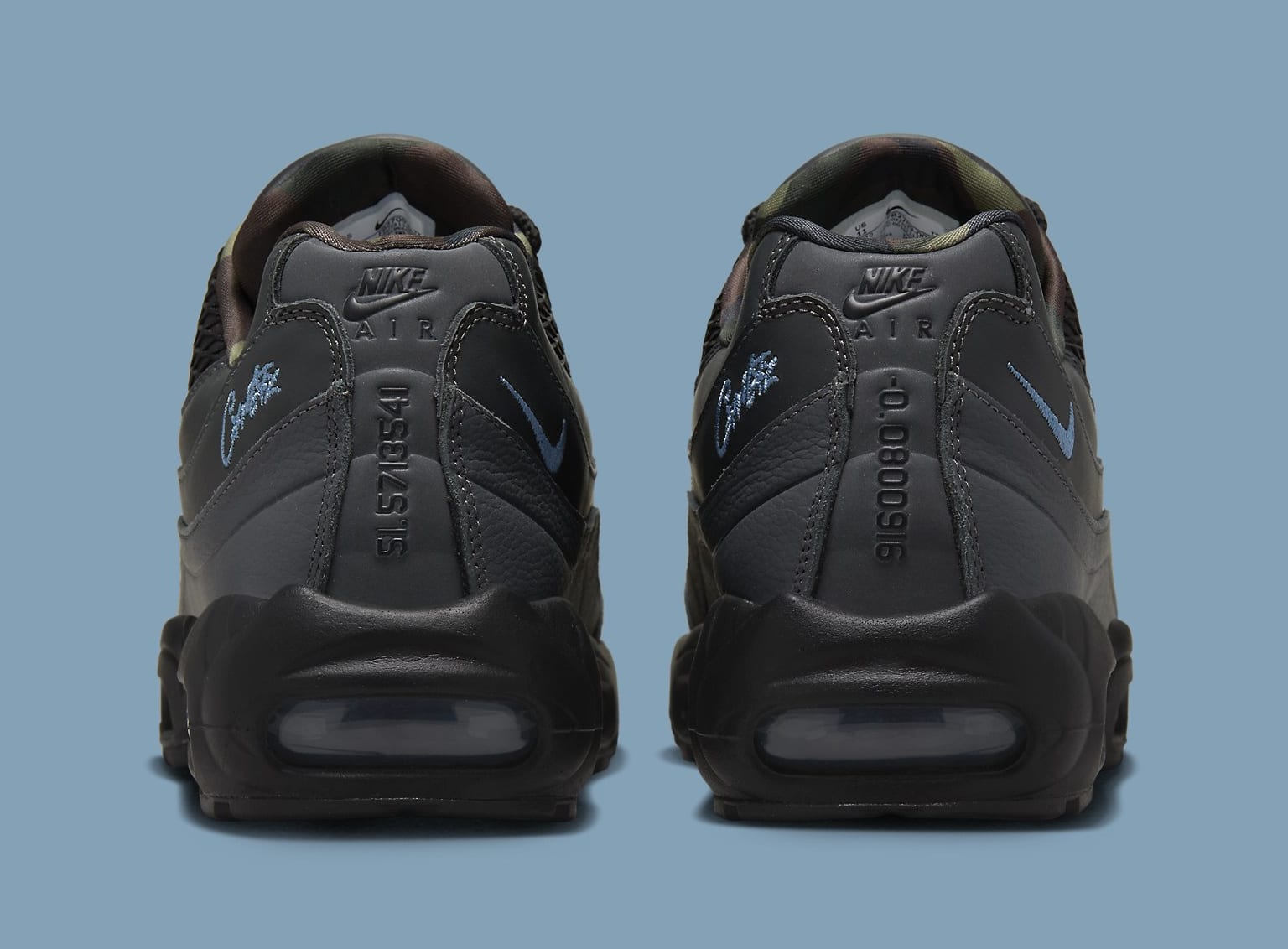 Corteiz x Nike Air Max 95 Blue' FB2709 002 Heel