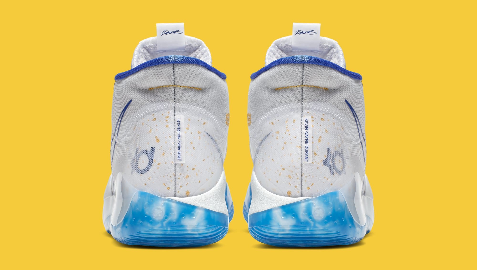 Nike KD 12 'Warriors Home' AR4229-100 (Heel)