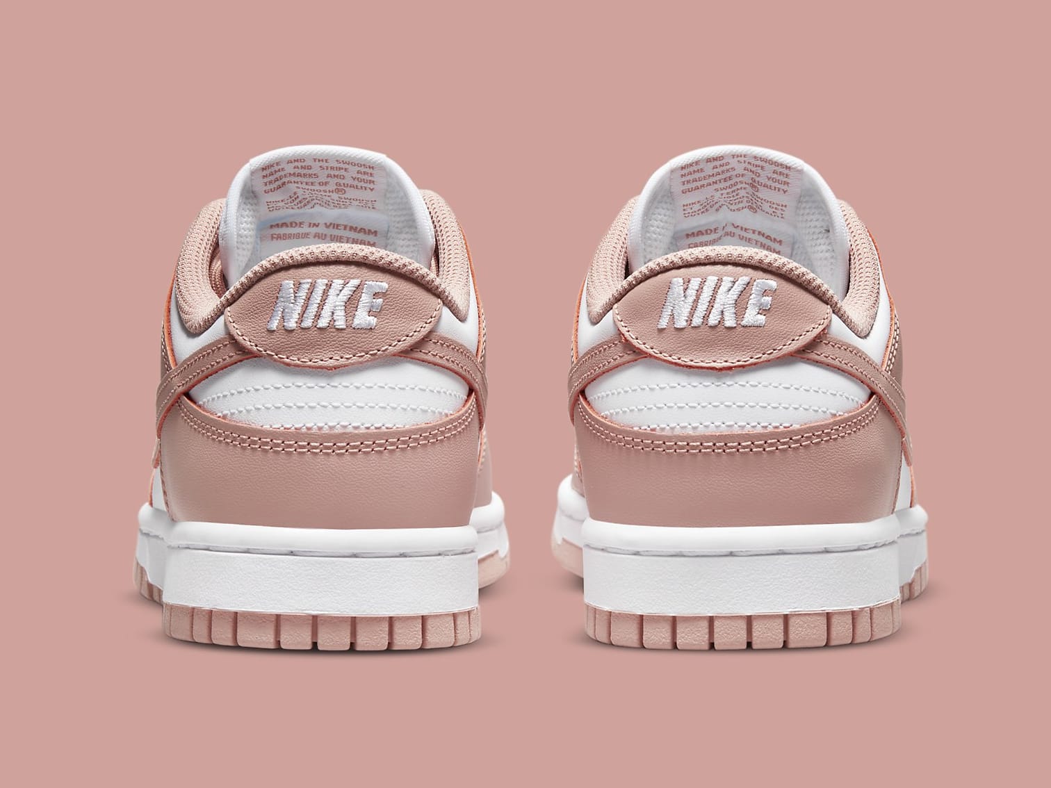 Nike Dunk Low Rose Whisper Release Date DD1503 118 Heel