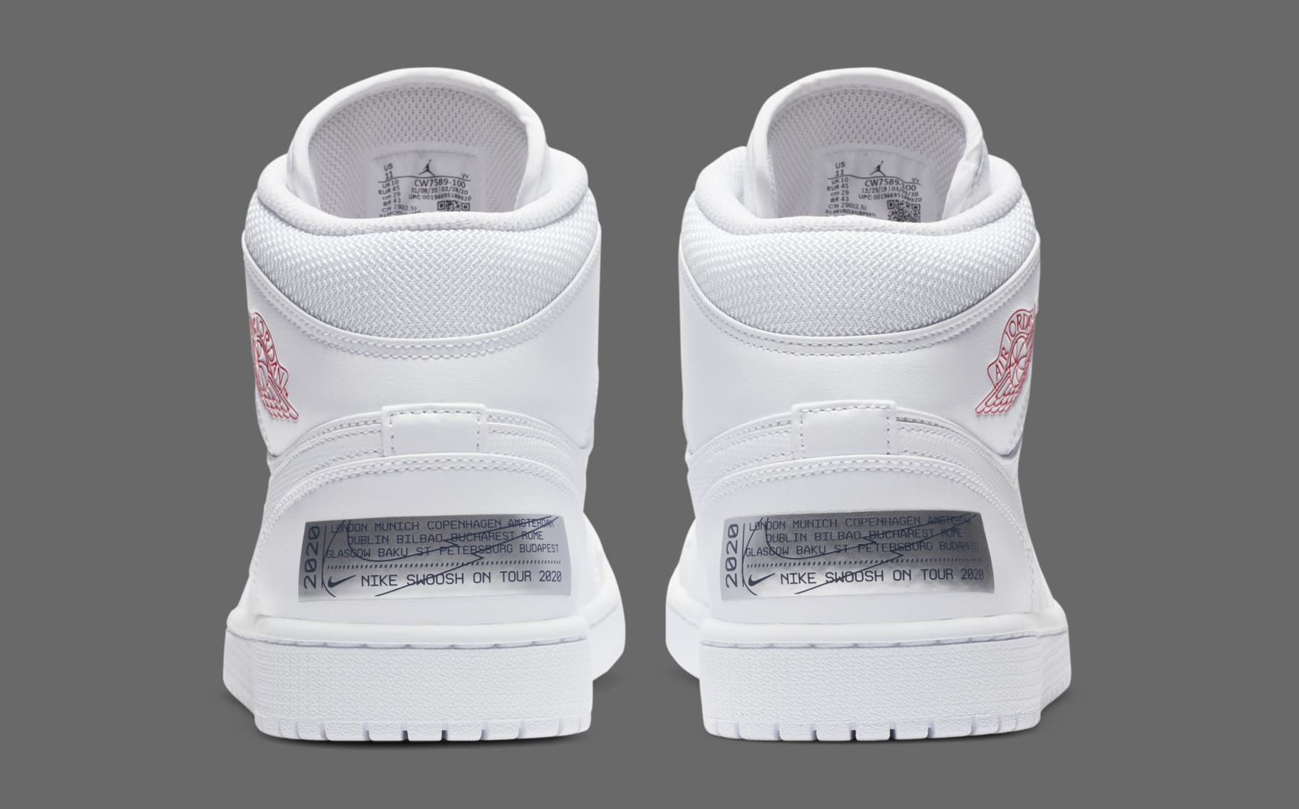 Air Jordan 1 Mid &quot;Euro Tour&quot; Features New Nike Swoosh: Photos