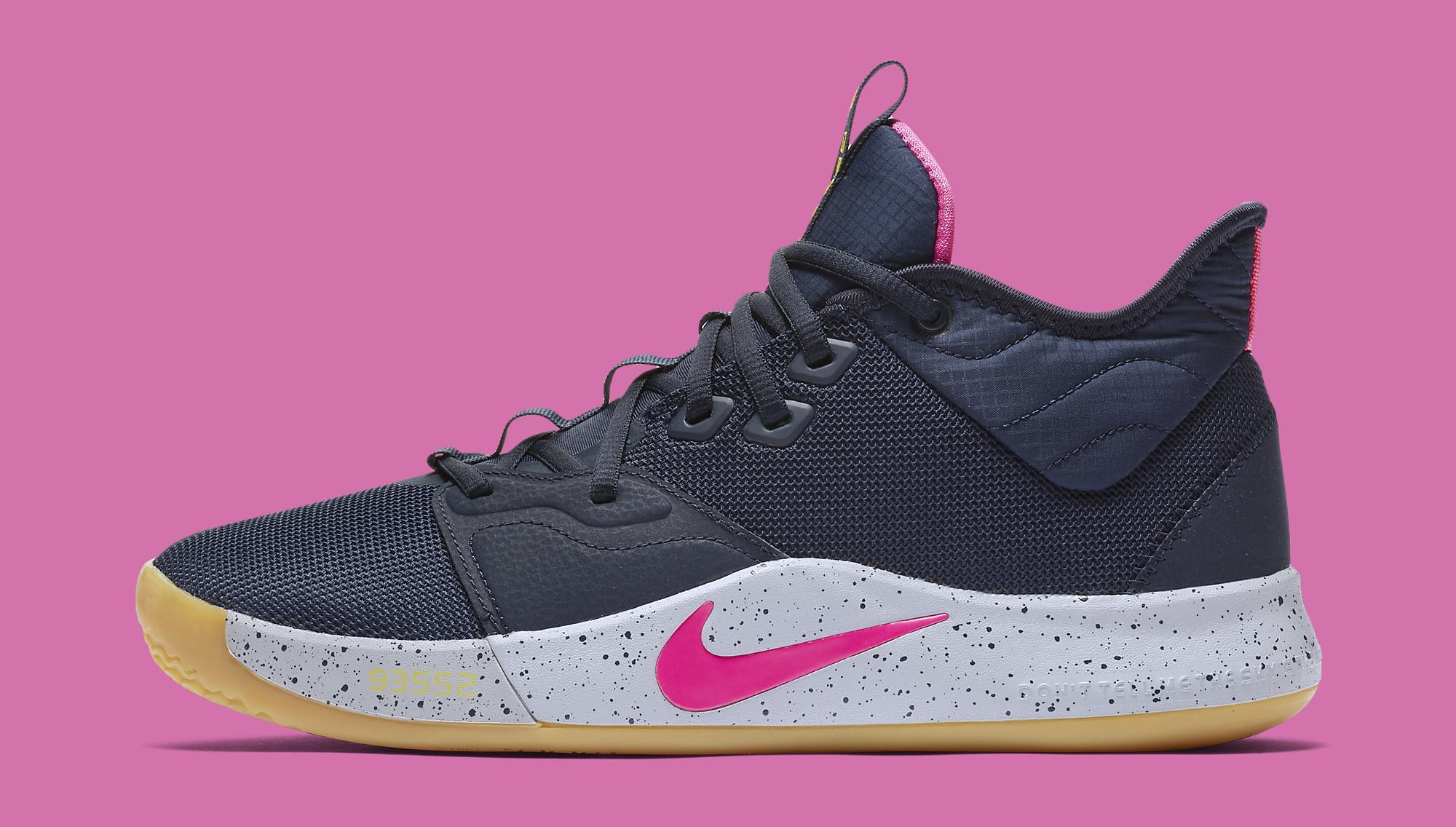 Nike PG 3 Obsidian/Pink Blast-Wolf Grey 