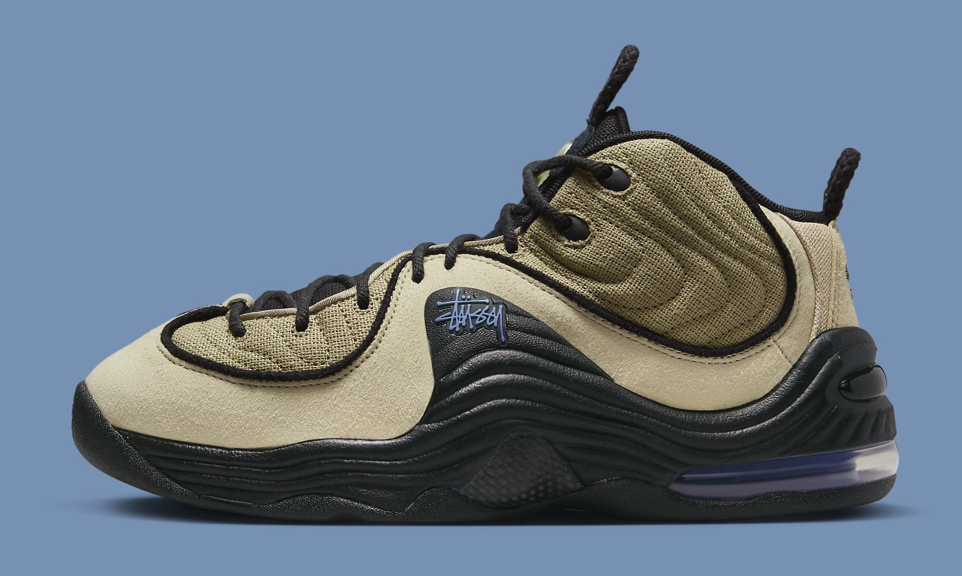 Stussy x Nike Air Penny 2 DX6934 200 Lateral