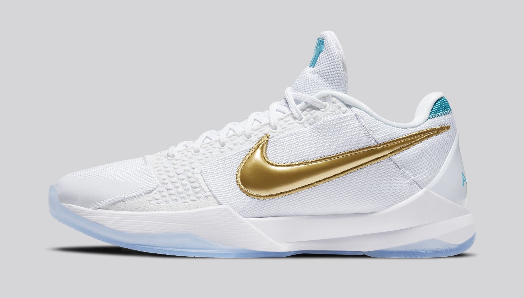 kobe 5 protro undefeated metallic gold