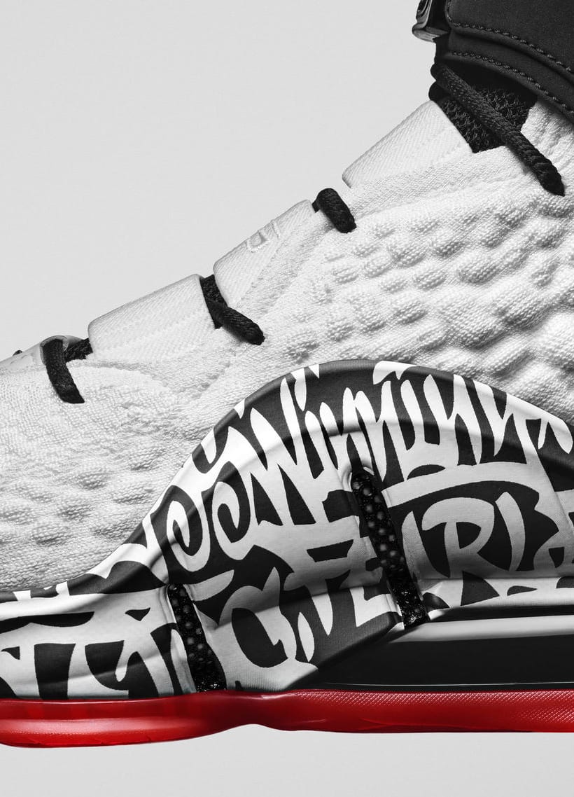 Nike LeBron 17 Graffiti Release Date CT6052-100 Detail