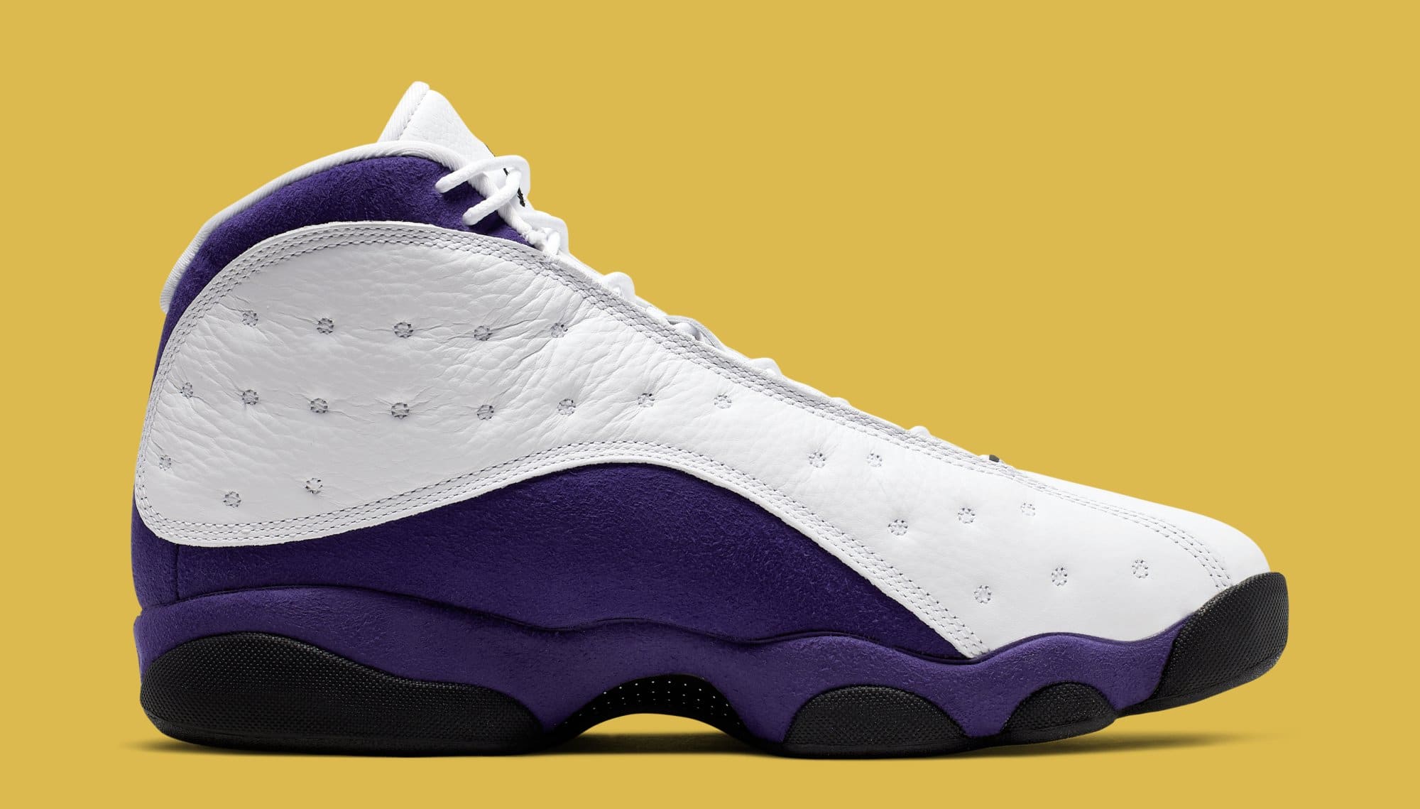 jordan 13 purple and gold