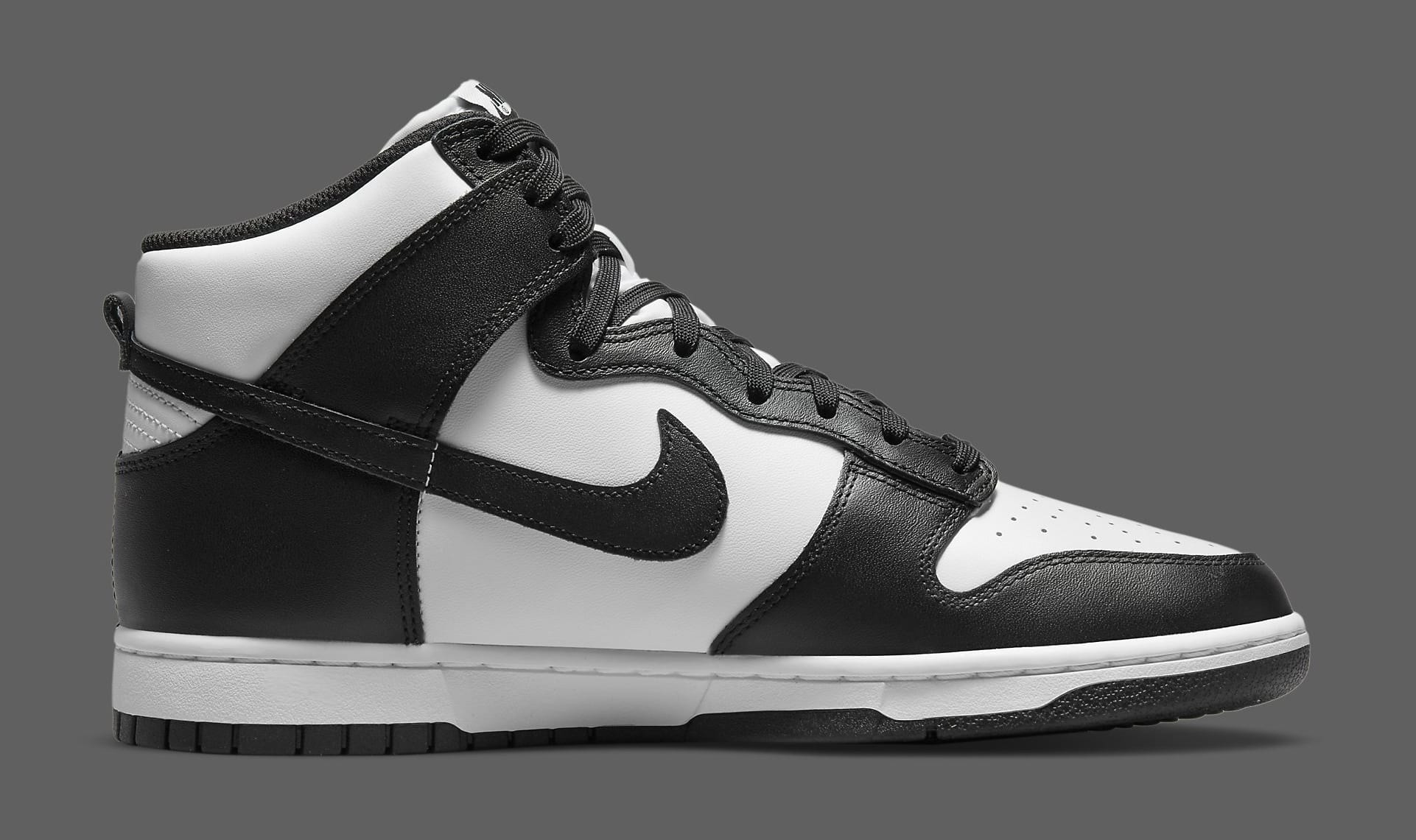 white and black high dunks