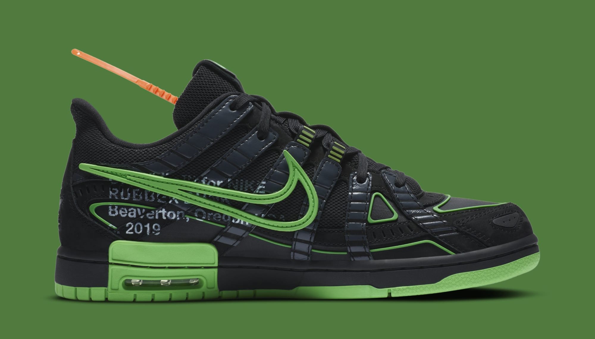 nike air rubber dunk green strike