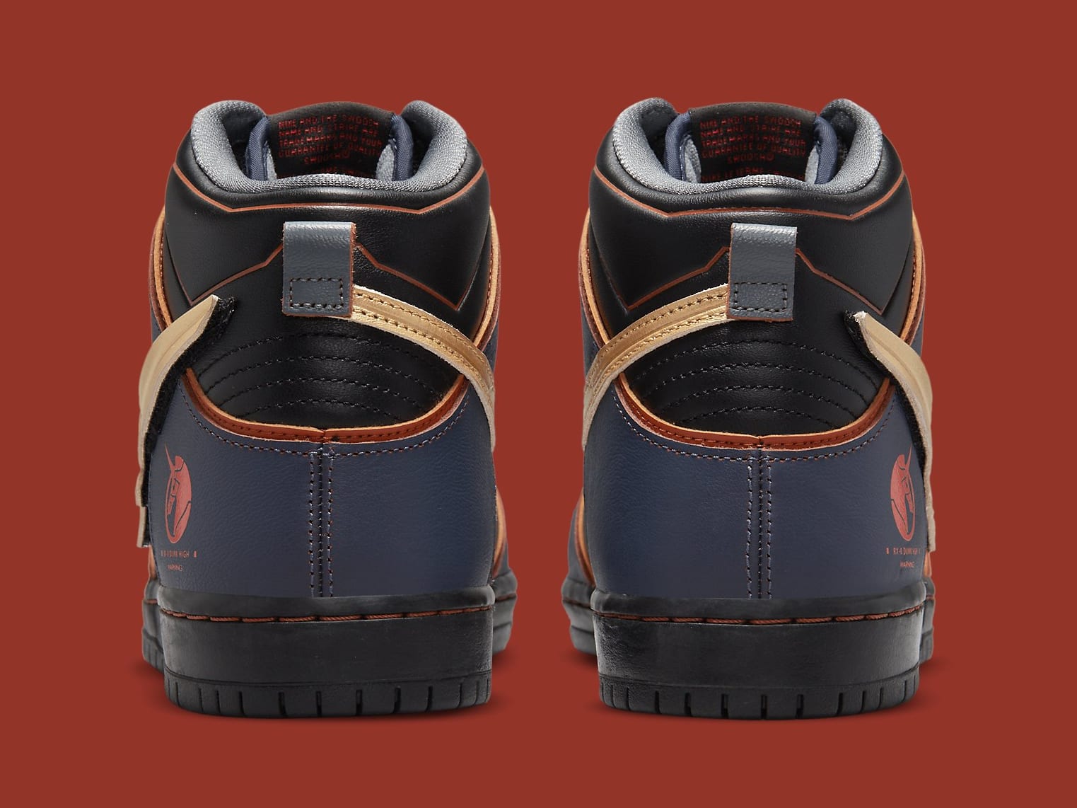 Nike SB Dunk High Gundam Black Release Date DJ7717-400 Heel