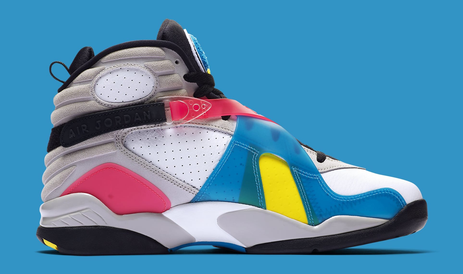 pink and blue jordan 8