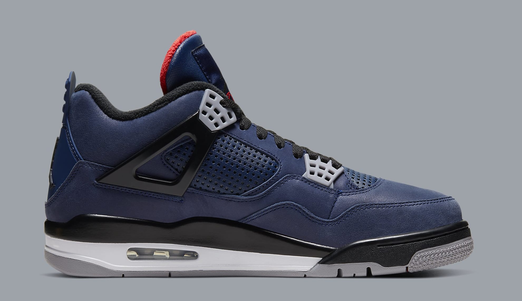 Air Jordan 4 Retro Wntr Loyal Blue White Habanero Red Black