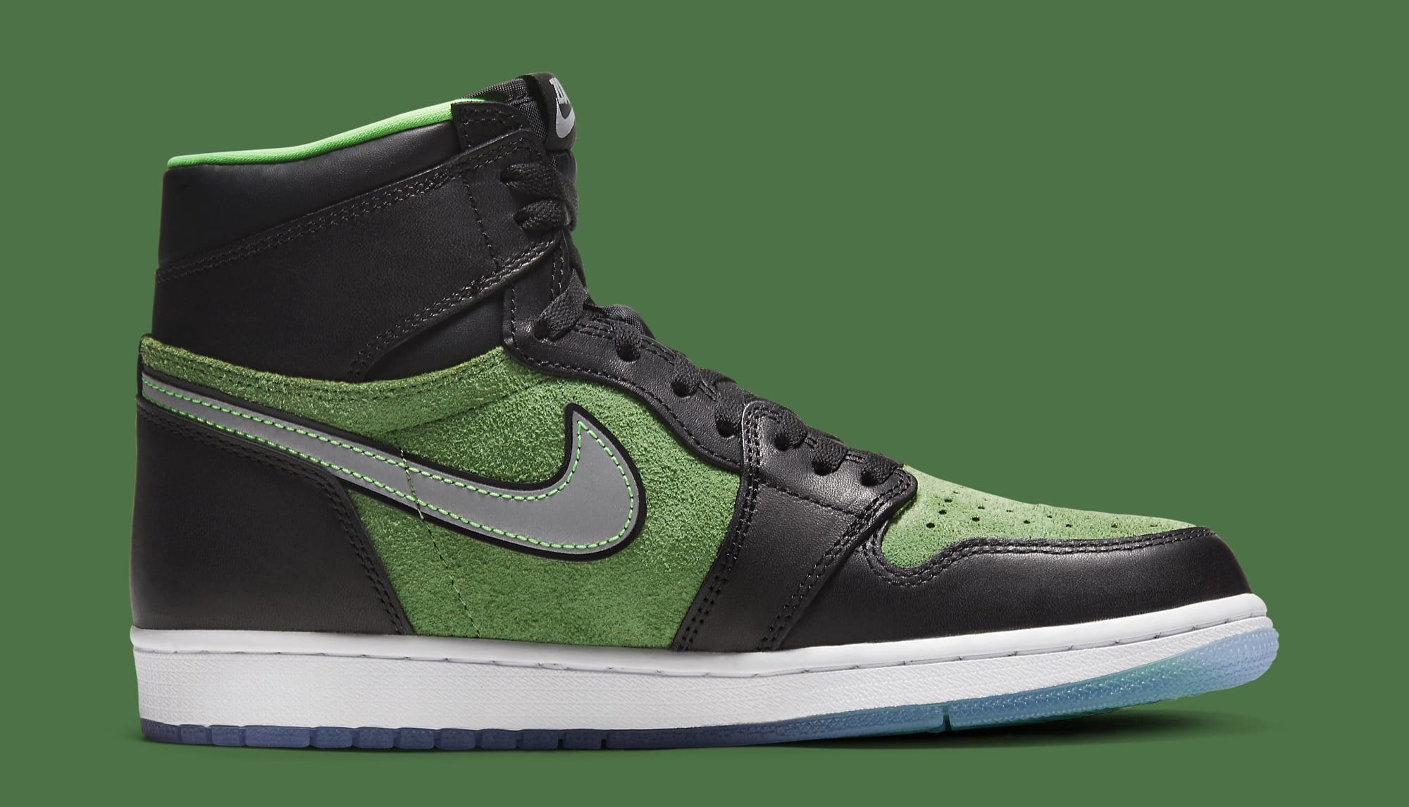 air jordan 1 hi zoom air black tomatillo & rage green