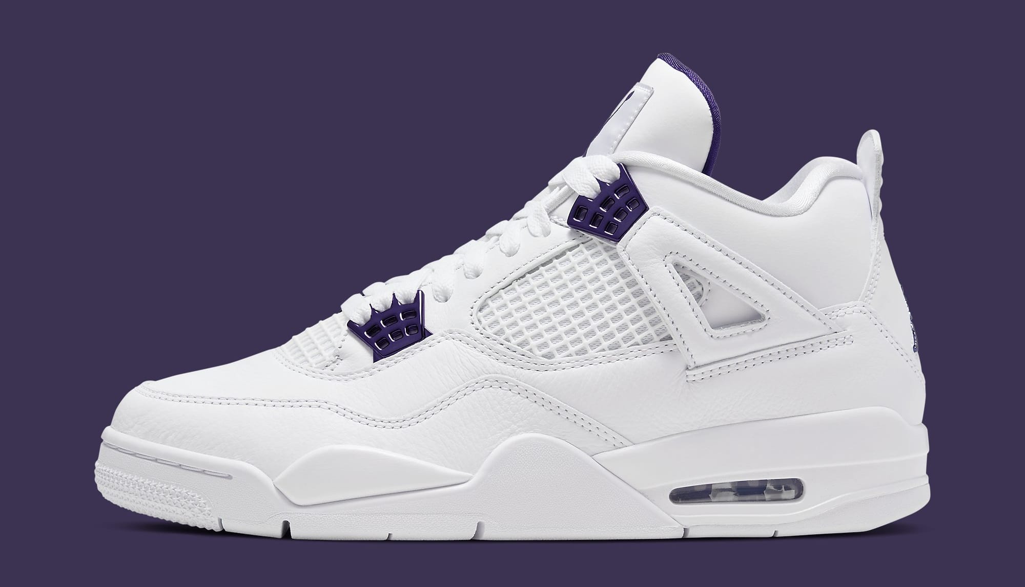 new purple and white jordans