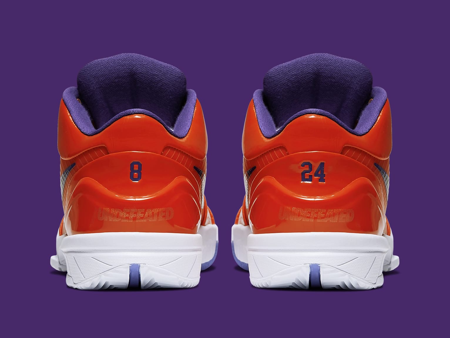 UNDFTD x Nike Kobe 4 Protro Orange Release Date CQ33869-800 Heel