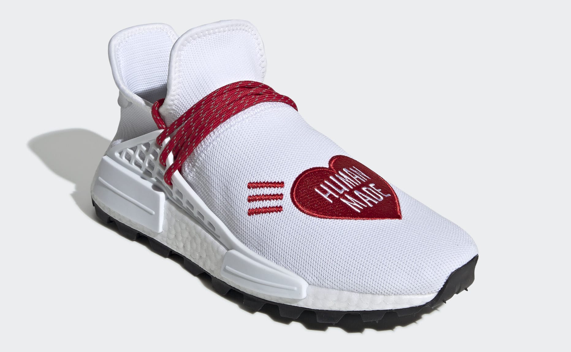 adidas nmd hu pharrell human made white red