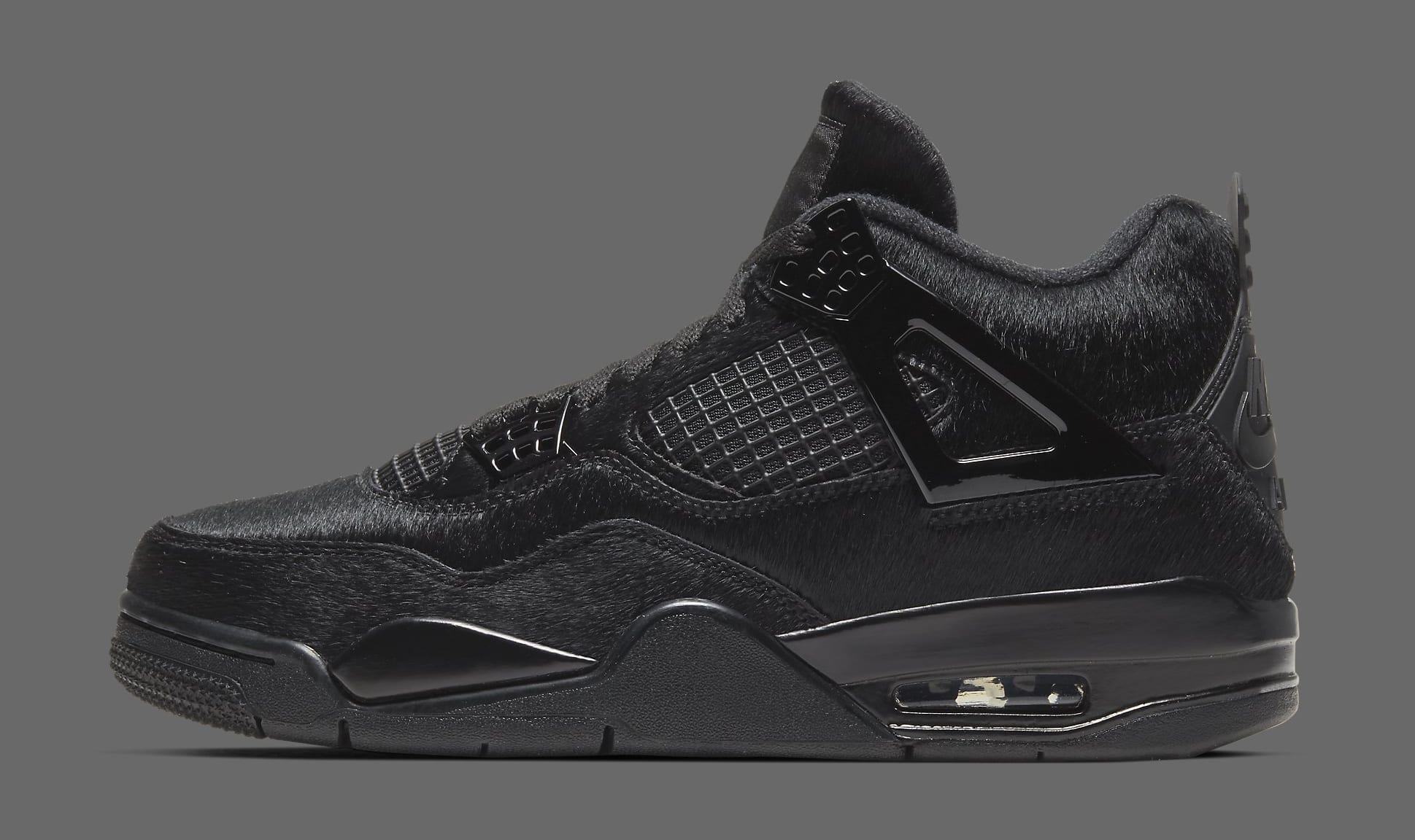 jordan 4 black fur