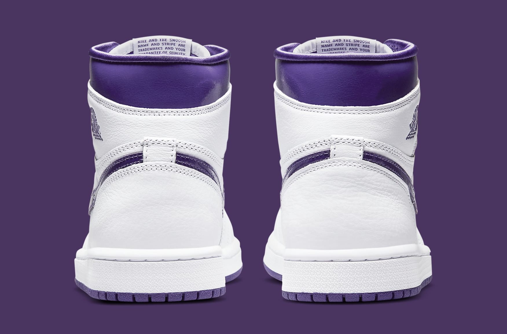 Air Jordan 1 Retro High OG Women's 'Court Purple' CD0461-151 Heel
